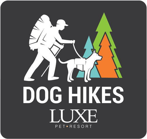 dog hiking Logo - Luxe pet resort